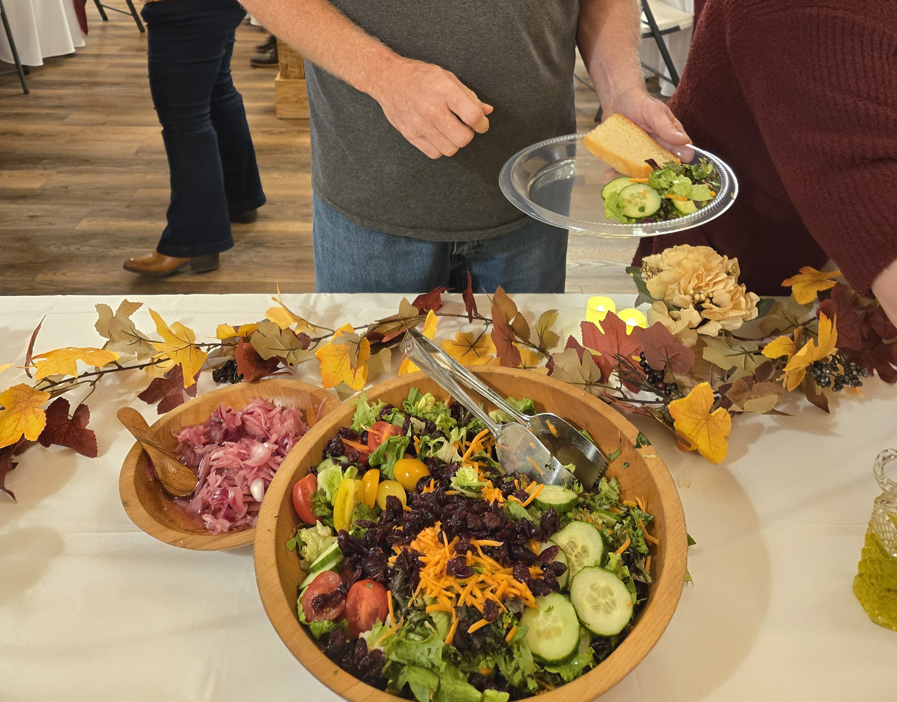 Catered buffet