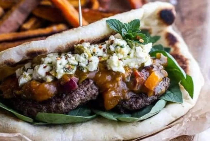 Lamb burger