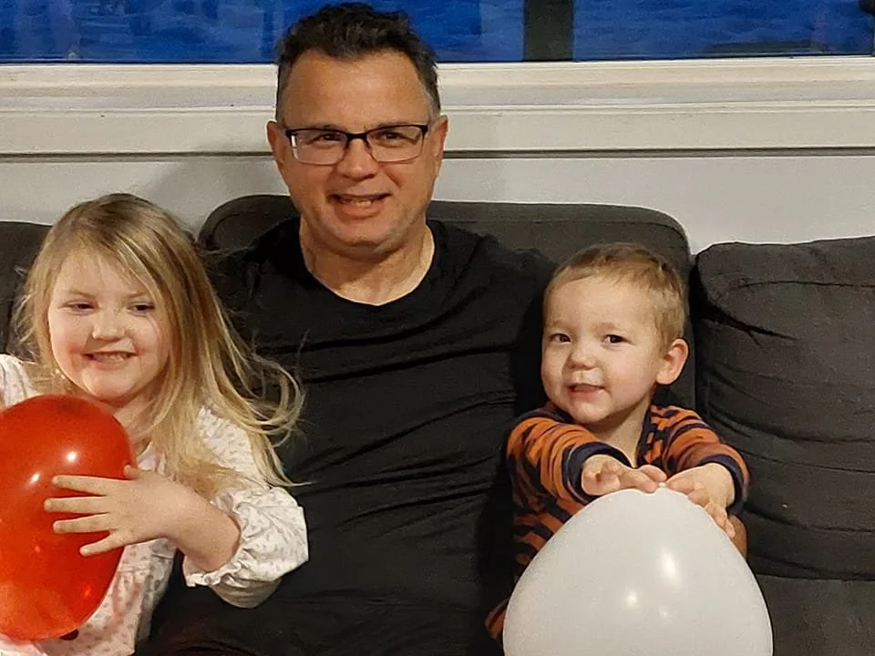 Papa and the kiddos