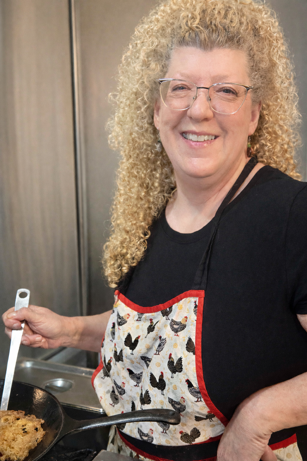 Yvette cooking at MiPa's Table